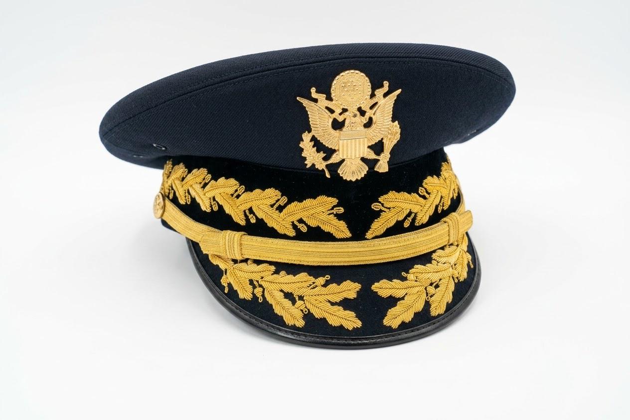 army dress blues hat Blue Officer Off-shoulder Gold Sequin Black Collection IV-CA size:36 Army Service Dress Cap