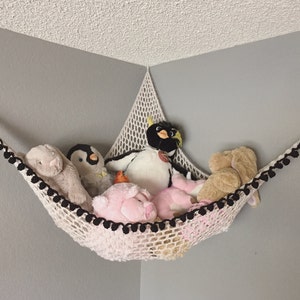 Crochet Pattern / PDF Download / Make Your Own Customizable Stuffed Animal Hammock / Soft Hanging Toy Storage For Nursery Bedroom Playroom image 7