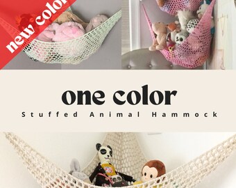 Toy Hammock / Pick Your Color / Personalized Nursery / Toy Organization / Baby Room / Custom Stuffed Animal Holder / Solid Plain