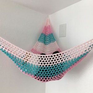 Toy Hammock / Choose Your Three Colors / Stuffed Animal Organization / Kids Room / Playroom / Nursery Decor image 3