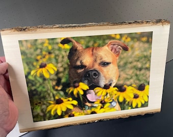 Your digital photo printed on wood