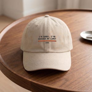 Embroidered Dad Hat | Reached Limit, AI, Coder, Programmer Humor Baseball Cap