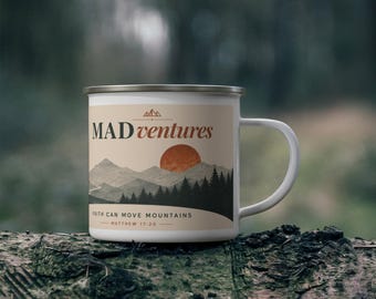 Faith can Move Mountains | Enamel Camping Mug