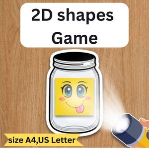 2D shapes for toddlers Game | Preschool Shapes Learning Cards game |kids Educational Sensory Activity | 2D shapes Cards(Pdf Download )