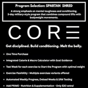 Shred Workout Program for Men | 12-Week Excel Gym Plan - Spartan Shred