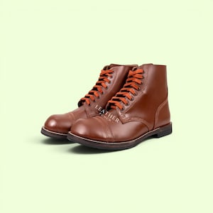 Vintage Cap Toe Boots Men - Etsy