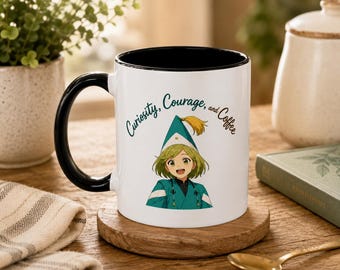 Witch Hat Atelier Coco Mug, Anime Inspired Coffee Cup, Cute Witch Hat Gift, Magical Manga Fan Mug, Cozy Fantasy Anime Drinkware