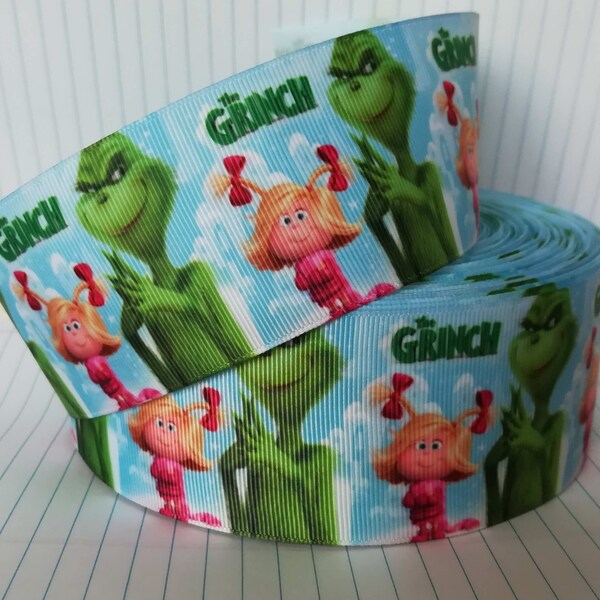 Grinch Wired Ribbon - Etsy