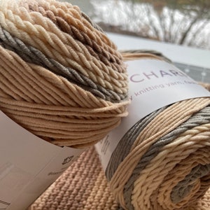Mixed Color Yarn/Milk Yarn/Crochet Yarn/ Kitting Yarn/ Blanket Yarn/ Sweater Yarn/  Yarn for Crafts/55-Acrylic 45-Cotton/ 2 Rolls for Order