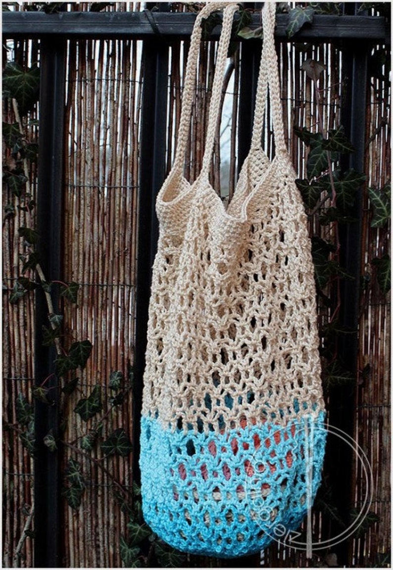 Crochet bag Pattern, Honeycomb mesh crochet market bag, shoulder crochet net, PDF Pattern INSTANT DOWNLOAD image 3