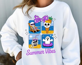 Summerween Skeleton Shirt, Summer-ween Tshirt, Spooky Summer Tee, Summer Halloween Shirt, Summerween Vibes, Summer Vibes, Halloween Lover