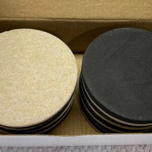 Heavy Duty Felt Furniture Sliders 3.5 Inch (8 PCS) – Reusable Floor Protectors for Hardwood Floors – Large Moving Pads for Sofa Bed Table