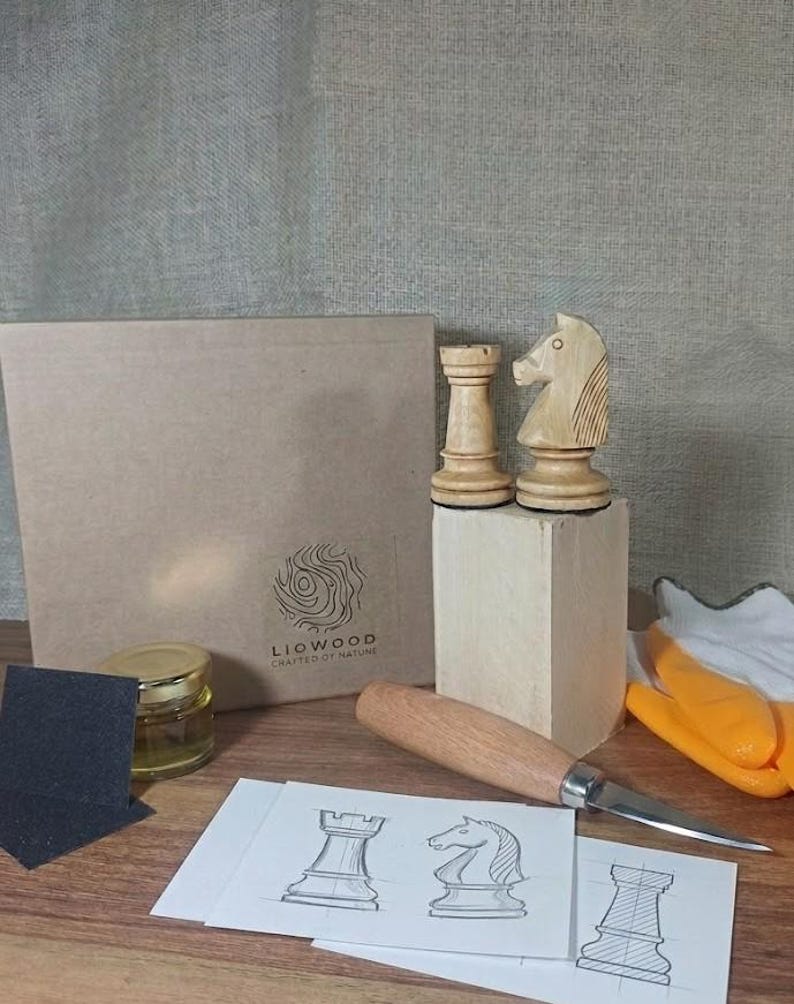 chess piece
custom chess
beginner carving
wood chisel set
carving chisels
wood carving kit
chess set for adults
portable game set
wood working
woodcarving
spoon carving
woodcarving tools
detailed carving