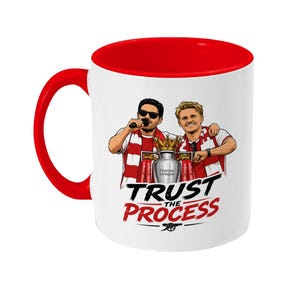 Trust The Process Arsenal-mok | Cadeau Arsenal-fan | Voetbalkampioenen koffiemok | Supporter Cup voetbal