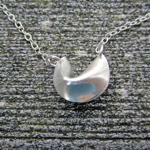 Fortune Cookie Necklace, Sterling Silver image 3