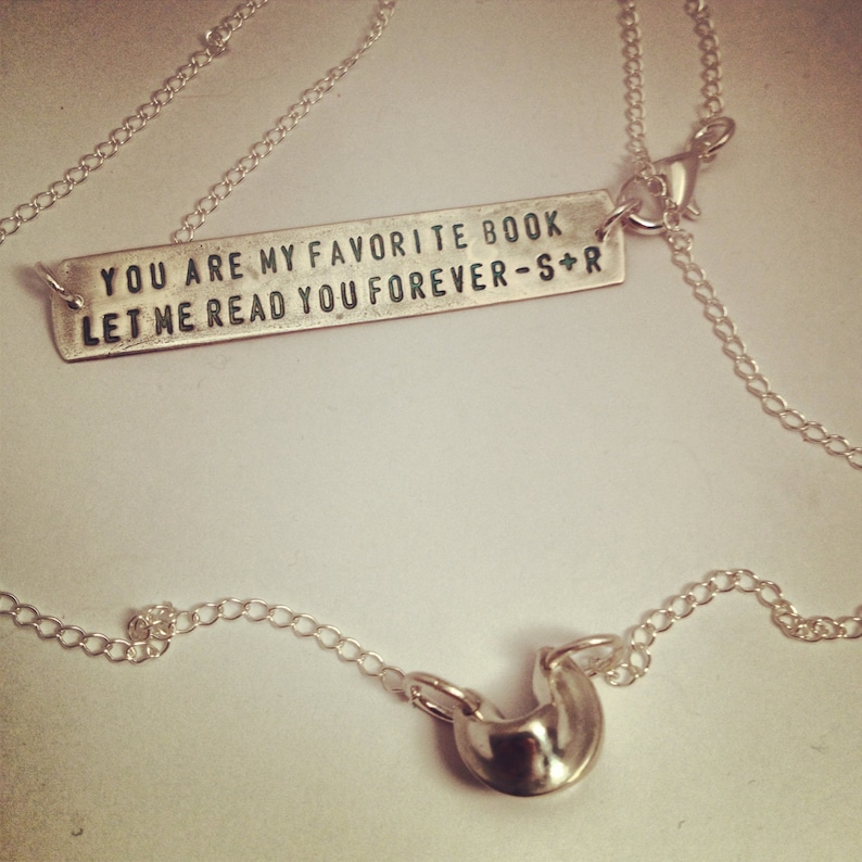 Fortune Cookie Necklace Sterling Silver Etsy