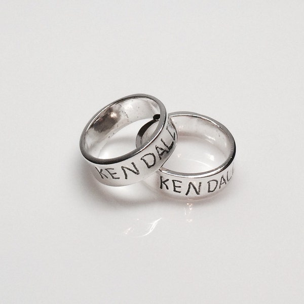 Actual Handwriting Ring - Sterling Silver