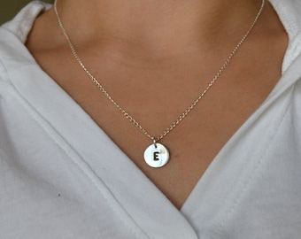 Small Initial Necklace, Fine Silver (99.9% FS)