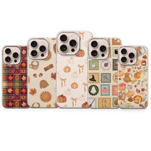 Cozy Autumn Phone Case Fall Leaves Cover for iPhone 17 Pro Max, 16e, 15, 14, 13 & Samsung S26 Ultra, S25 FE, A57, A56, Pixel 10, 9A