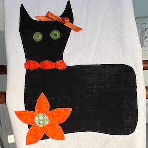 Black Cat Kitchen Towel