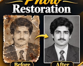 Servizio di restauro fotografico, restauro di vecchie foto, miglioramento delle immagini, colorazione di foto in bianco e nero, riparazione di foto danneggiate e sfocate