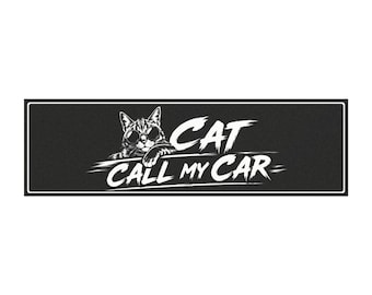 Imán para coche con diseño divertido de gato