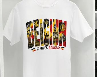 Camiseta de aficionado de Bélgica para el Mundial 2026 / Día de partido de fútbol