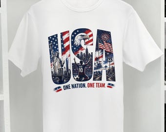 Camiseta unisex de la Copa Mundial de Fútbol de EE. UU. 2026 / Diseño de viaje para aficionados al fútbol