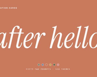 After Hello - Printable Conversation Cards