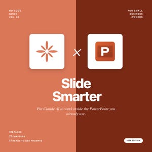 Claude AI + PowerPoint-guide för småföretag | AI-handledning utan kod | Ladda ner PDF direkt