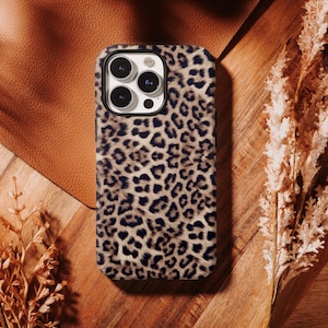 Funda con estampado de leopardo, clásica, con diseño de animal, diseño de piel de leopardo, para iPhone 17 16 Plus 15 14 13 12 Pro Max XS XR SE Samsung S26 S25 S24