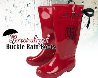 rain boots that lace up in the back