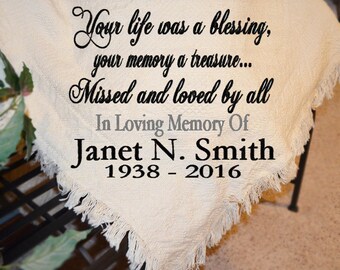 memorial afghans etsy