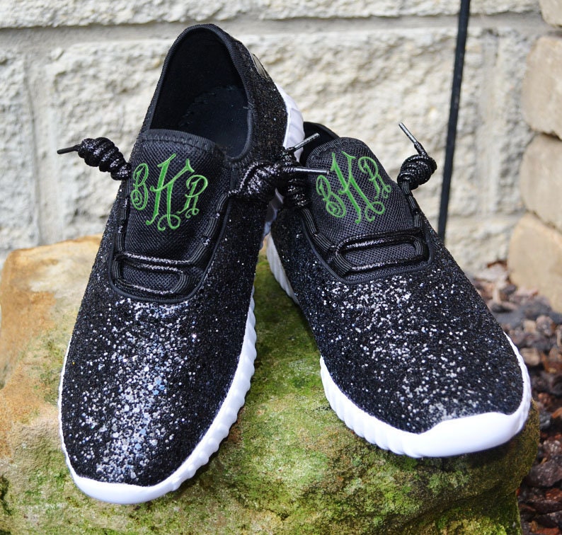 glitter bomb tennis shoes