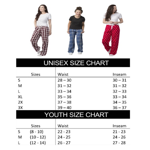 Boxercraft Flannel Pants Size Chart