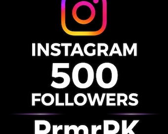 Paquete para conseguir 500 seguidores en Instagram / Crecimiento en redes sociales PrmrPK