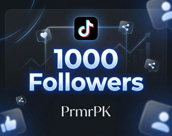1000 follower su TikTok / Servizio di crescita reale / Elaborazione rapida