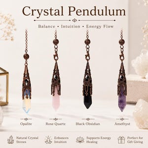 Crystal Pendulum, Divination Tool, Spiritual Gift