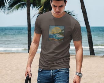 T-shirt rétro Côte Basque – Esprit Surf et Pays Basque