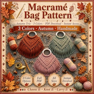 Crochet Ita Bag Pattern PDF | Boho Hobo Sling Bag | Crossbody Messenger Purse Pattern | DIY Crochet Shoulder Bag | Instant Download