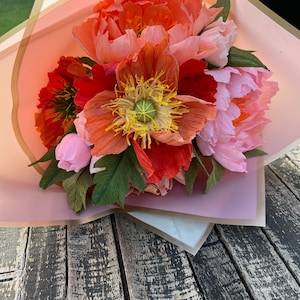 Composizioni floreali/Regali di anniversario/Regalo per il giorno di entrambi/Decorazioni per la casa/Decorazioni da tavola/Festa degli insegnanti/Bouquet da sposa/Papavero islandese/Decorazioni con peonie
