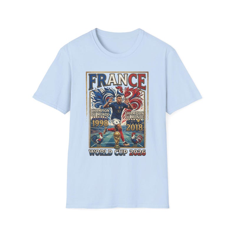 France World Cup Champions T-Shirt | France soccer 1998 2018 2022 image 10