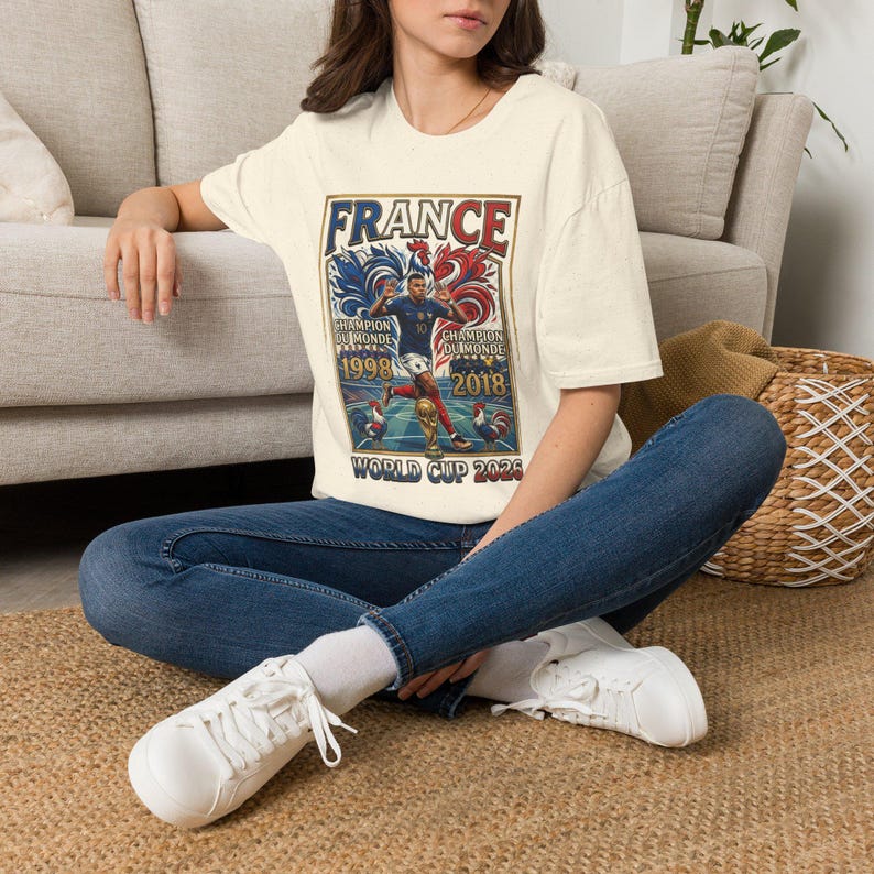 France World Cup Champions T-Shirt | France soccer 1998 2018 2022 image 1