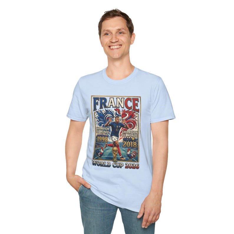 France World Cup Champions T-Shirt | France soccer 1998 2018 2022 image 17