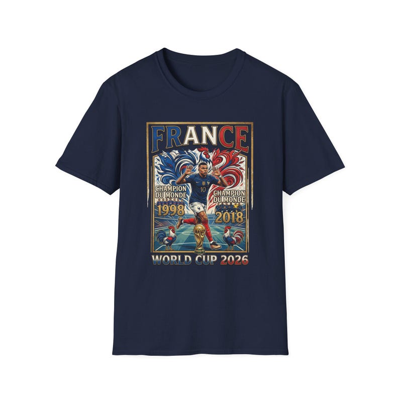 France World Cup Champions T-Shirt | France soccer 1998 2018 2022 image 12