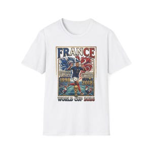 France World Cup Champions T-Shirt | France soccer 1998 2018 2022 image 3
