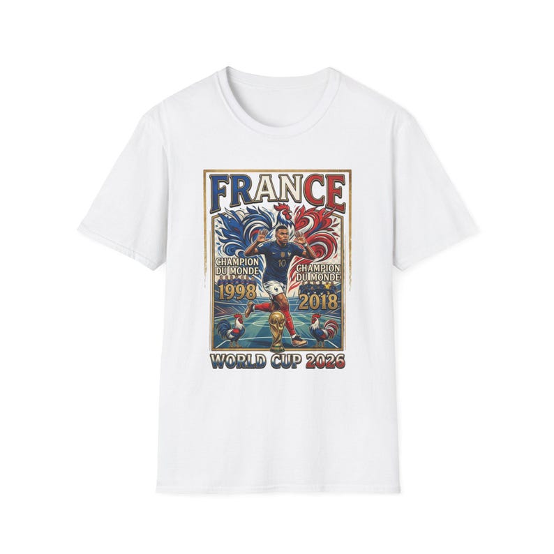 France World Cup Champions T-Shirt | France soccer 1998 2018 2022 image 3