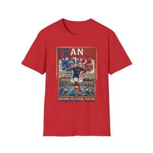 France World Cup Champions T-Shirt | France soccer 1998 2018 2022 image 13