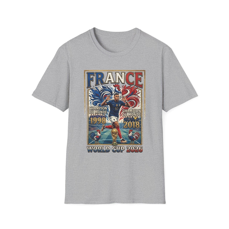 France World Cup Champions T-Shirt | France soccer 1998 2018 2022 image 5