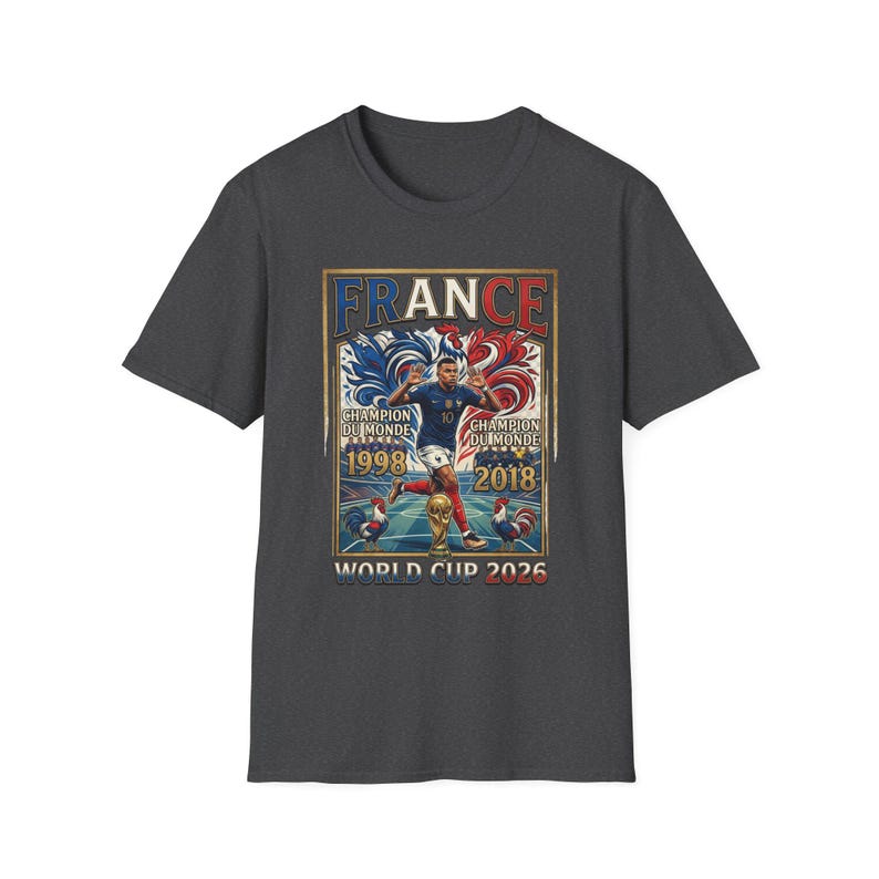 France World Cup Champions T-Shirt | France soccer 1998 2018 2022 image 9